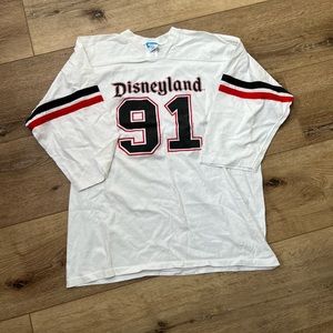 Vintage 90s Disneyland Jersey Style Tee Shirt
